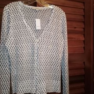 Sheer cardigan sweater